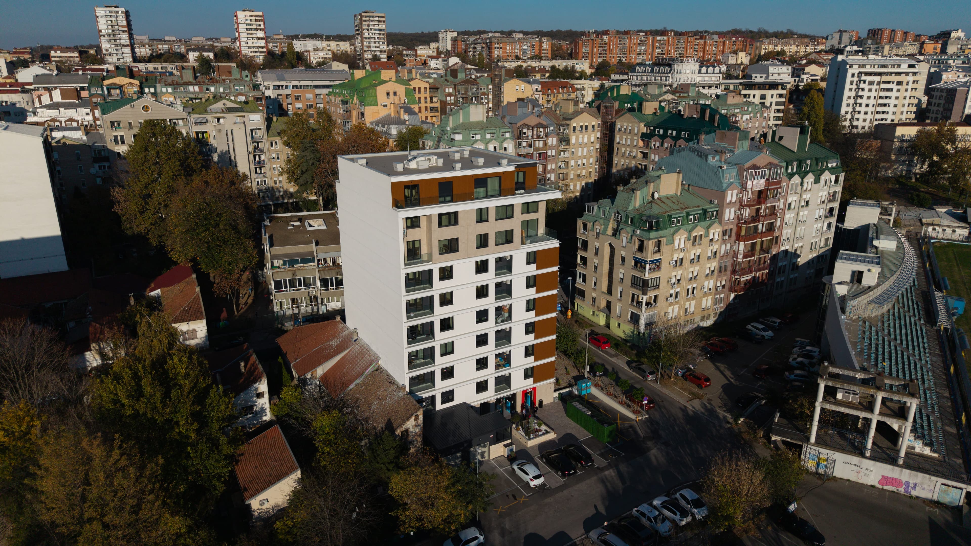 Pogled iz vazduha na EAST POINT zgradu