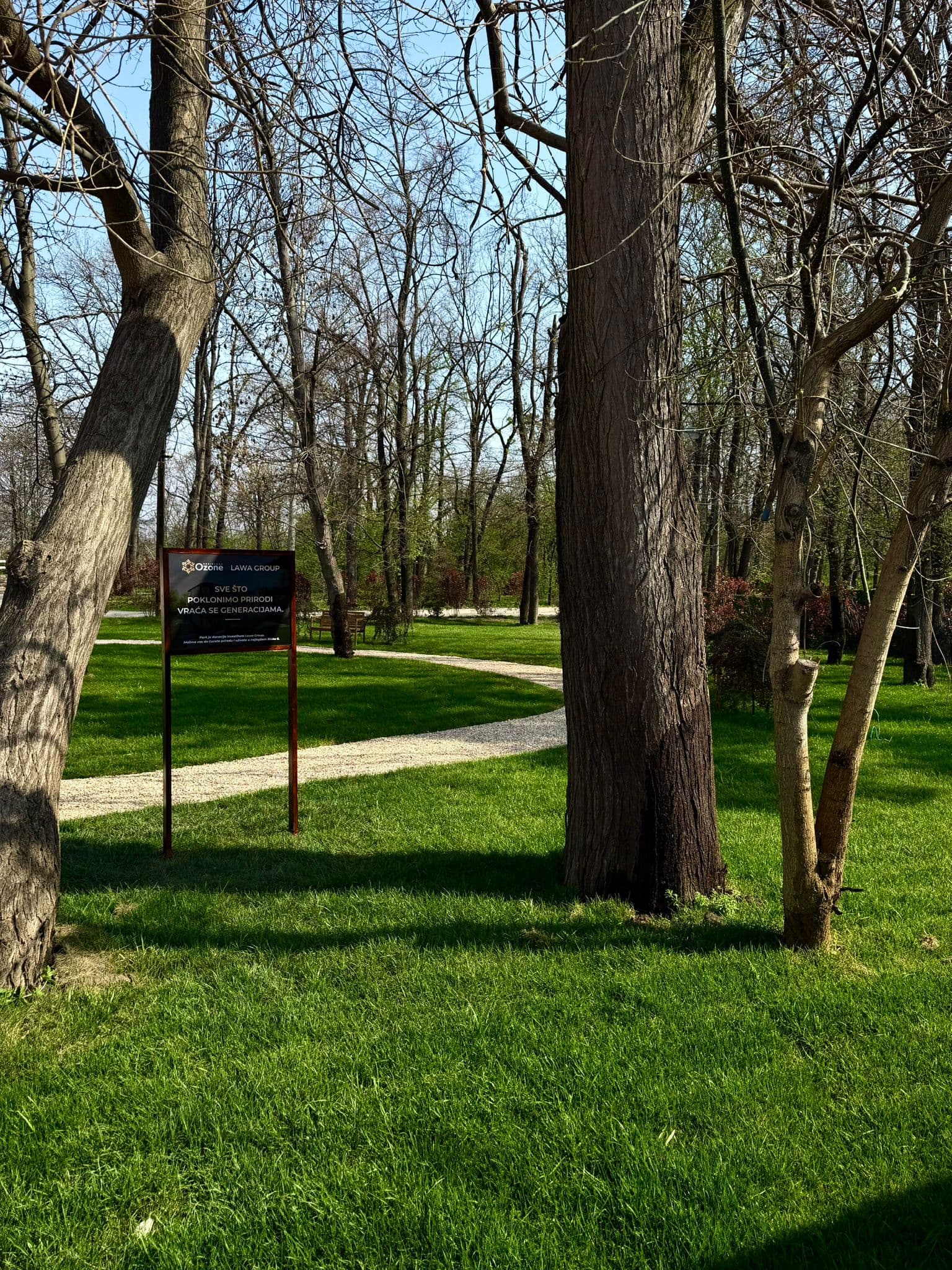 Park pored Ozone Residence kompleksa